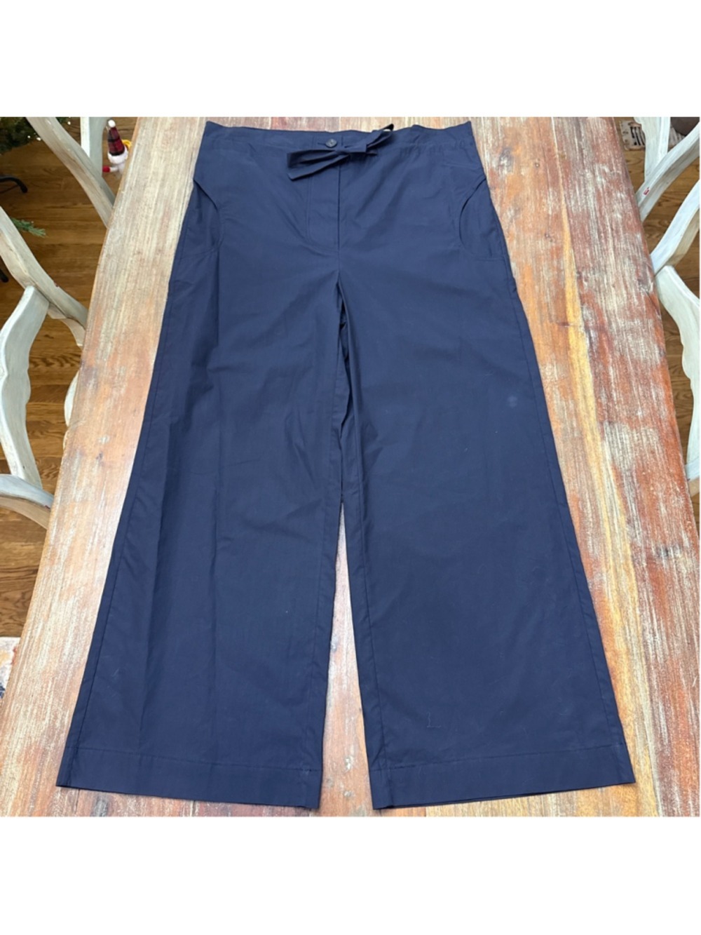Rachel Comey Navy Mower Pants High Rise Wide Leg Size 8
